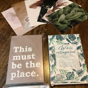 50 Pcs Aesthetic Pictures Wall Collage Kit 4x6 green/tan